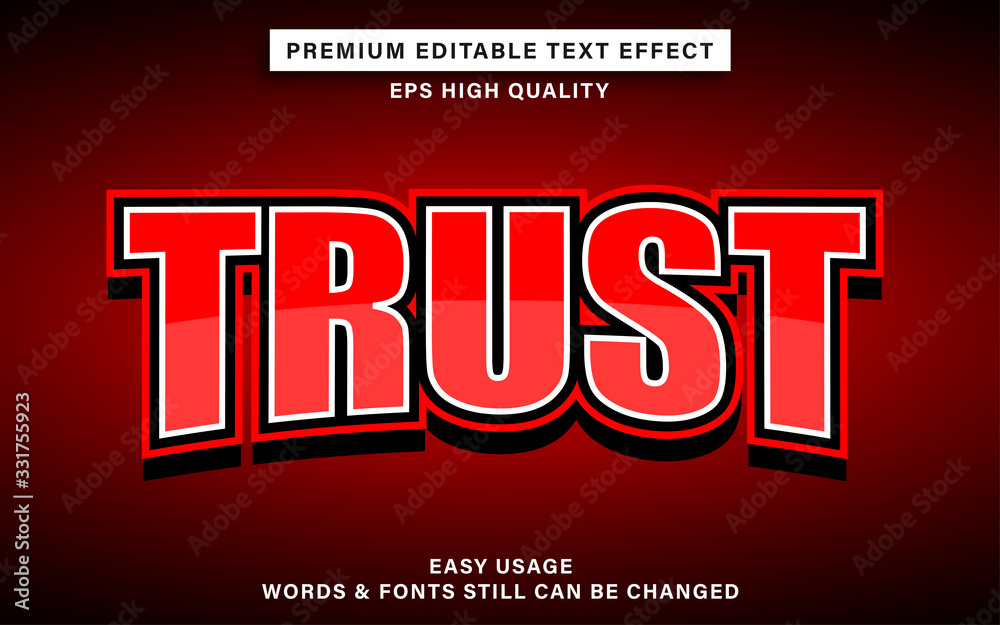 esport red text effect