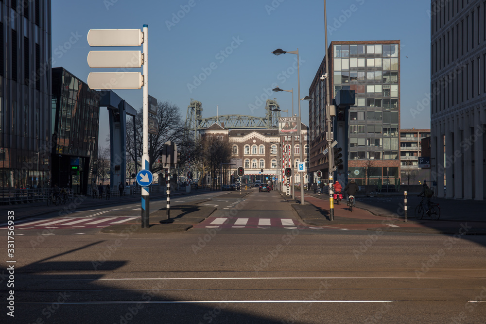 Obraz premium Rotterdam netherlands cityscape