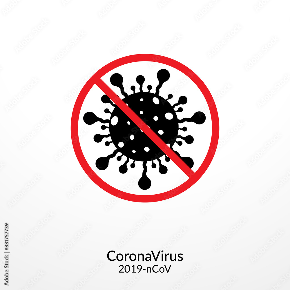 Coronavirus disease (COVID-19) Icon Vector Illustration. 2019-nCov / Novel Coronavirus Logo Design Vector Template Coronavirus disease (COVID-19) Icon Vector Illustration. 2019-nCov / Novel Coronavirus Logo Design Vector Template