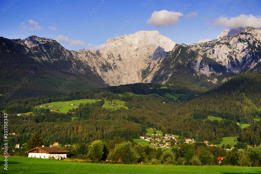 Alpine landscape in South Bavaria, Germnay, Europe