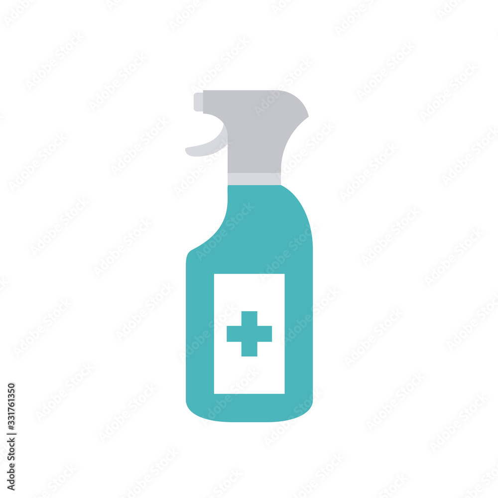 antibacterial spray bottle icon, flat style antibacterial spray bottle icon, flat style