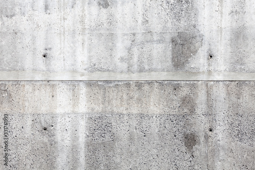 Gray concrete wall, front view, background texture