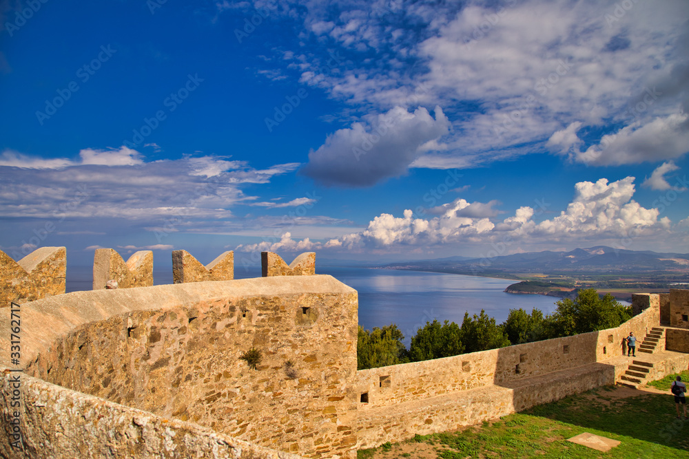Panorama from the Castle of Populonia Piombino Tuscany Italy