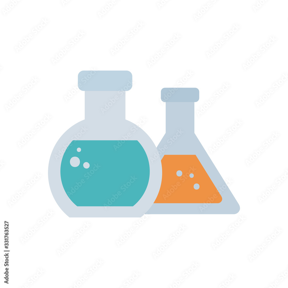 chenical flasks icon, flask style chenical flasks icon, flask style