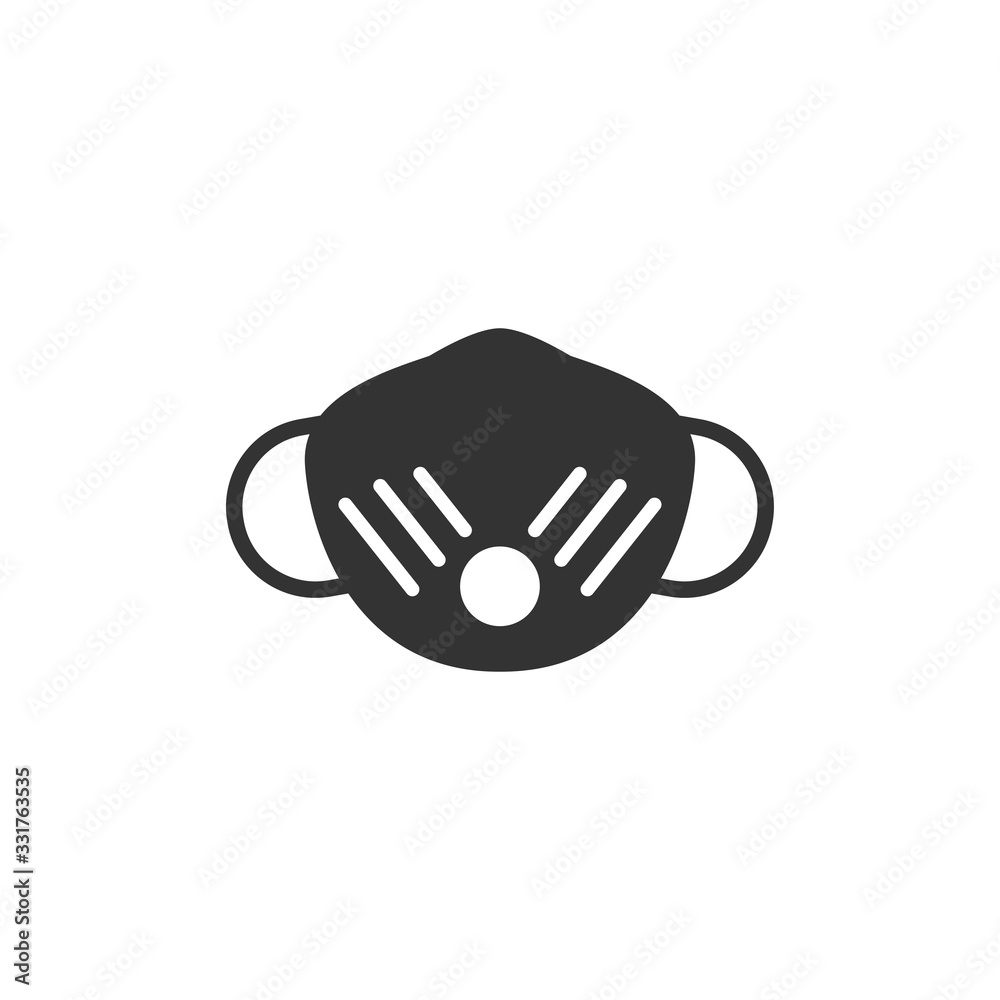 Mask prevent icon in simple design. Vector illustration Mask prevent icon in simple design. Vector illustration