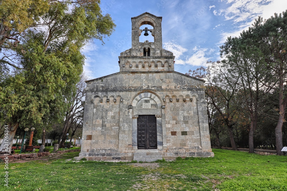 Santa Maria church, Uta, Sardinia, Italy