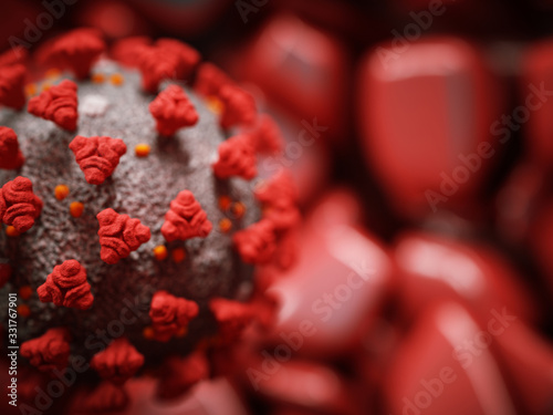 Covid-19 Coronavirus cell pandemic virus