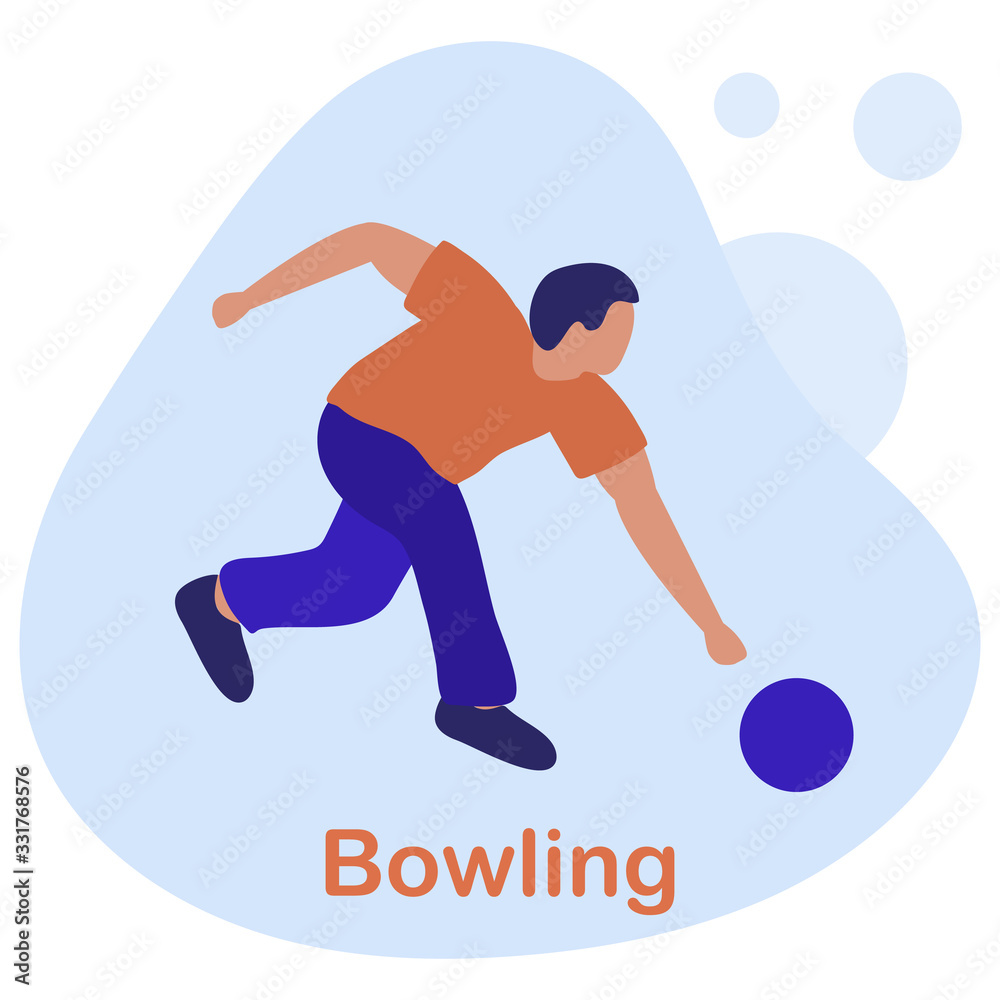 Vector Bowling Club People Player Win Sport Game