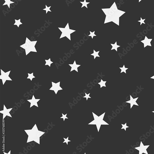 Stars seamless pattern. Star icons texture background.