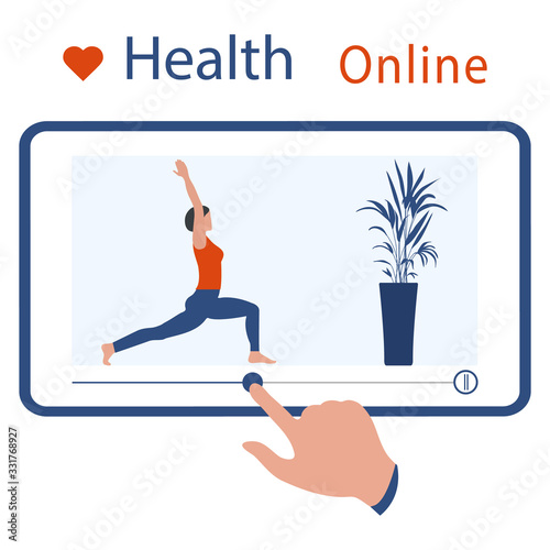Quarantine Coronavirus Online Sport Fitness People