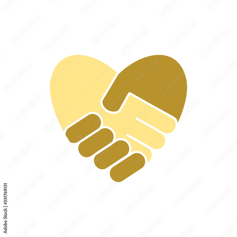 Handshake Heart icon Handshake Heart icon
