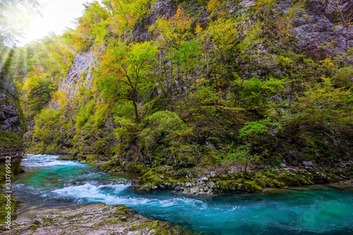 Mountain river with azure water © Kushnirov Avraham