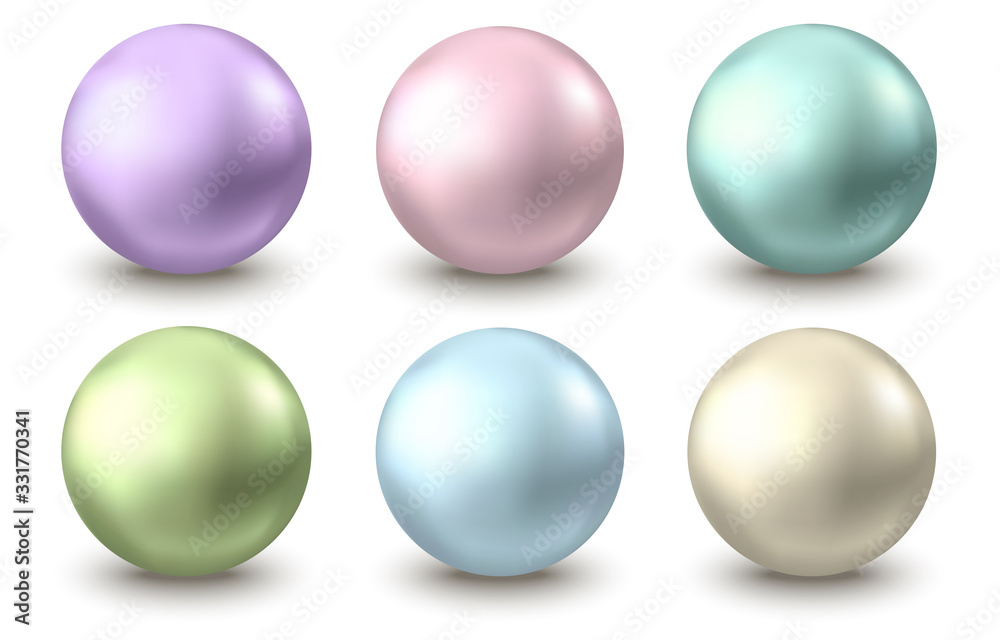 Green, golden, blue, pink, purple glossy sphere.