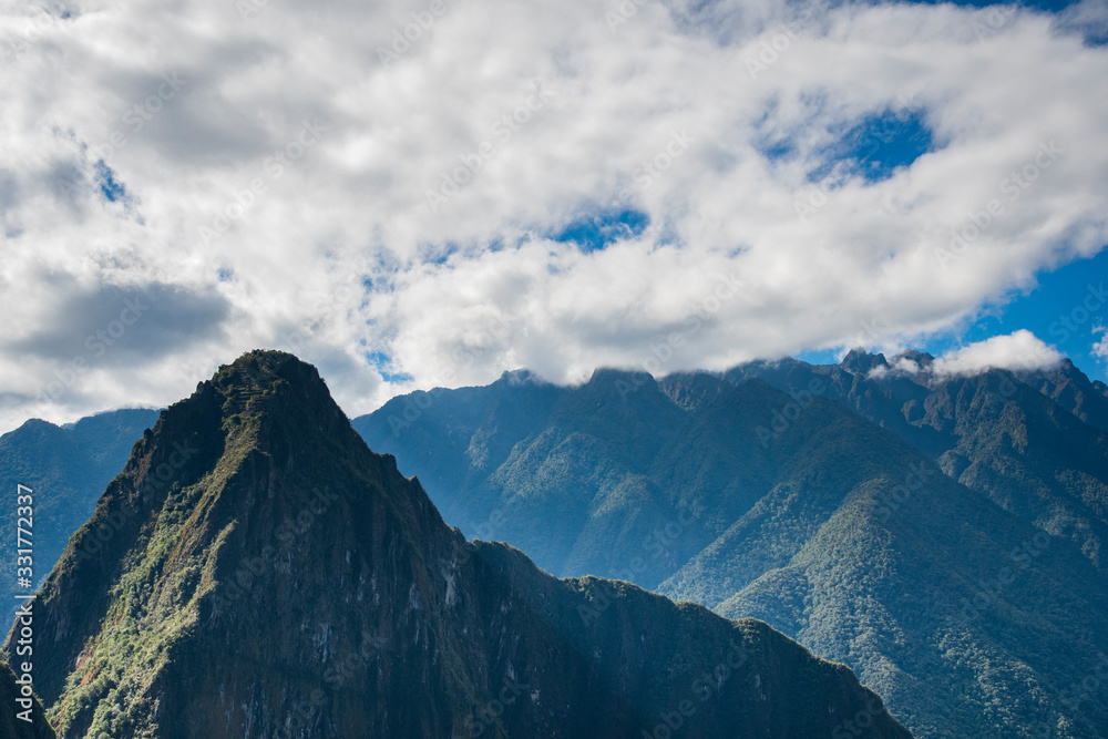 A view of Machu Pichu mountains