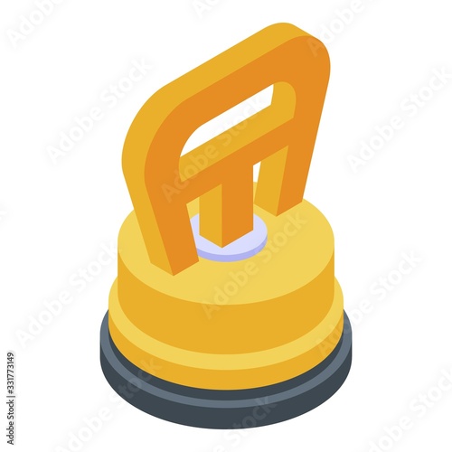 Tiler tool icon. Isometric of tiler tool vector icon for web design isolated on white background