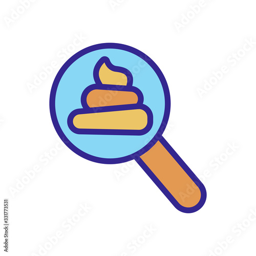 the composition of shit icon vector. the composition of shit sign. color isolated symbol illustration