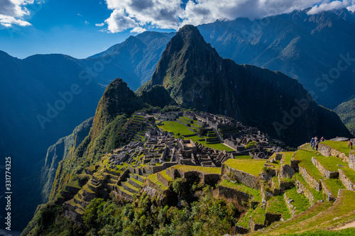 A view of Machu Pichu ruins, Peru
