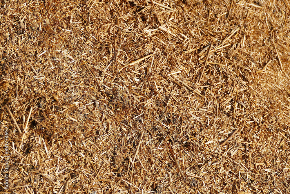 rotten straw and wastes, environmental pollution,
