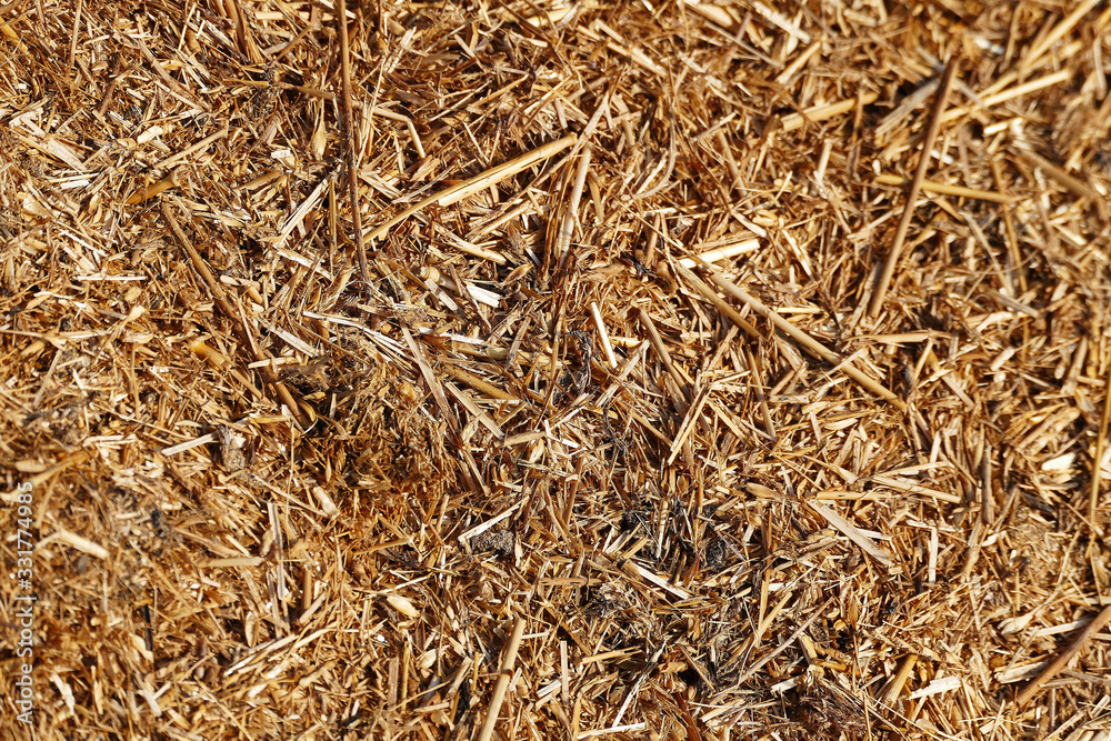 rotten straw and wastes, environmental pollution,