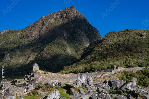 A view of Machu Pichu ruins, Peru photo