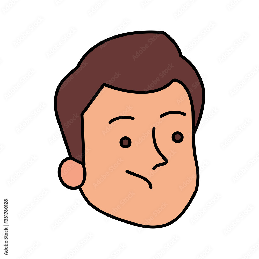 face of man avatar character vector illustration design face of man avatar character vector illustration design