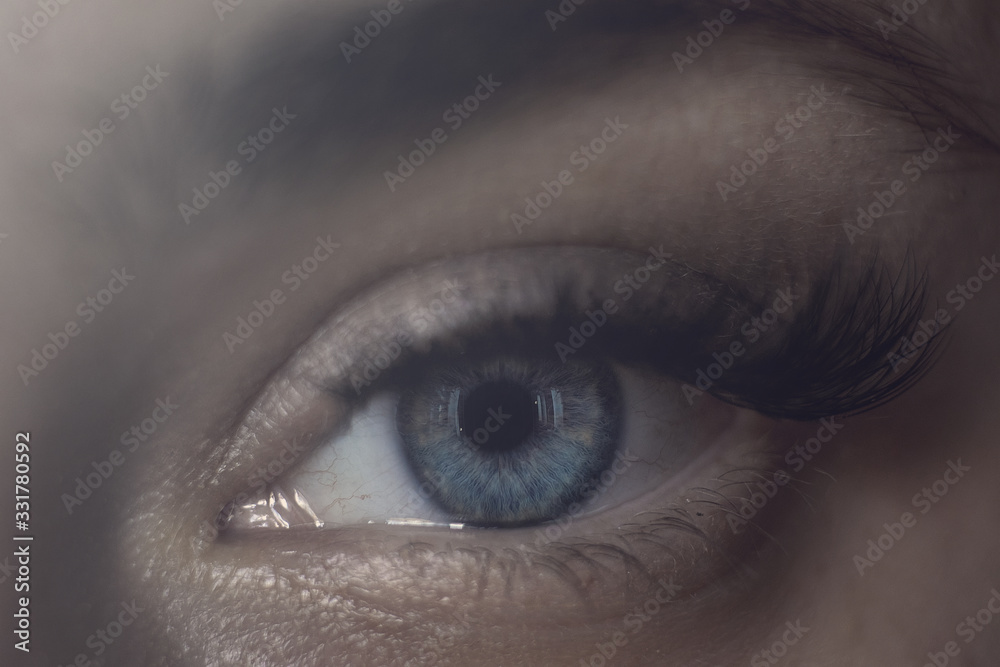 Macro image of a human eye Macro image of a human eye