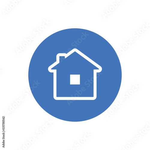 Stay at home vector icon. #Stayhome prevention campaign symbol.