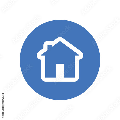 Stay at home vector icon. #Stayhome prevention campaign symbol.