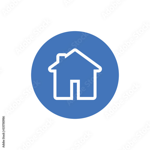 Stay at home vector icon. #Stayhome prevention campaign symbol.