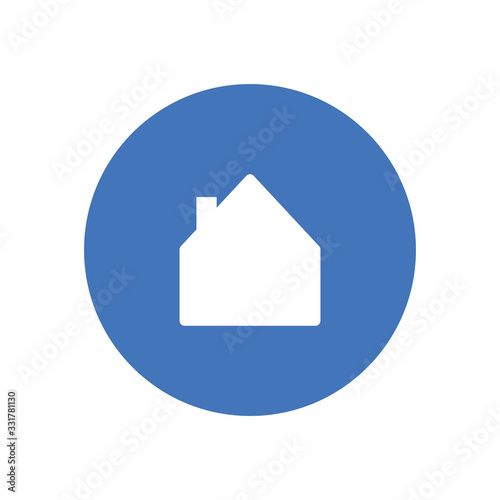 Stay at home vector icon. #Stayhome prevention campaign symbol.