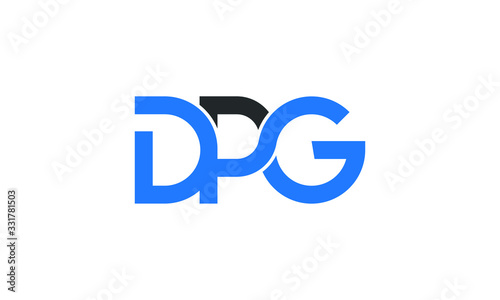 DP Abstract Initial Vector Logo Design Icon