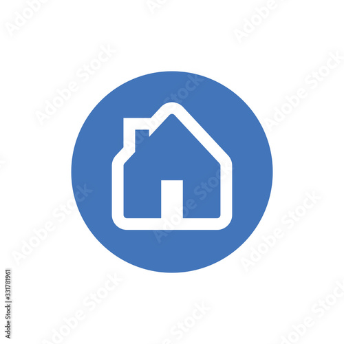 Stay at home vector icon. #Stayhome prevention campaign symbol.