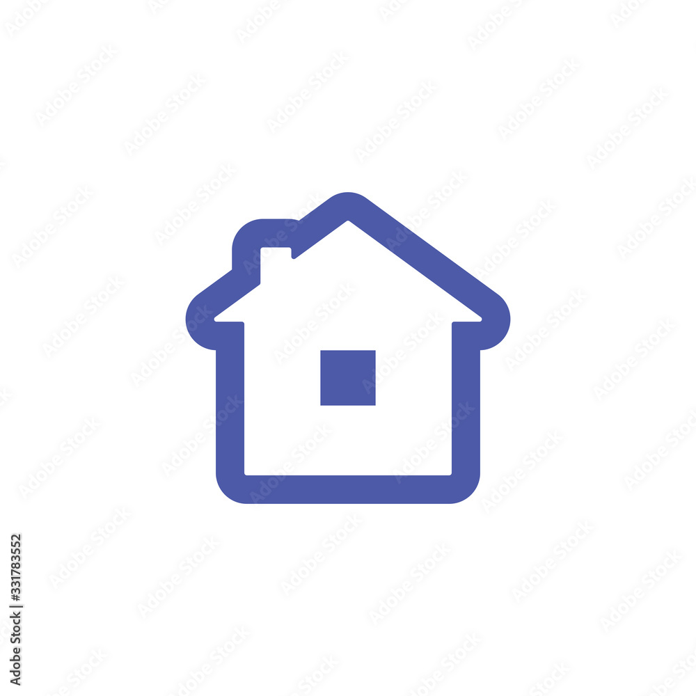 Stay at home vector icon. #Stayhome prevention campaign symbol.