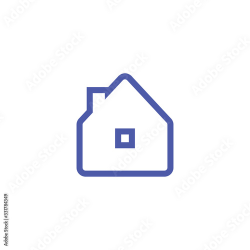Stay at home vector icon.  Stayhome prevention campaign symbol.