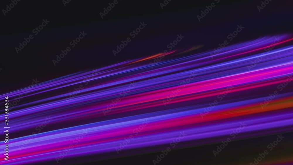 Screensaver on your desktop. Colored neon lines on a black background. Purple ray bends Screensaver on your desktop. Colored neon lines on a black background. Purple ray bends