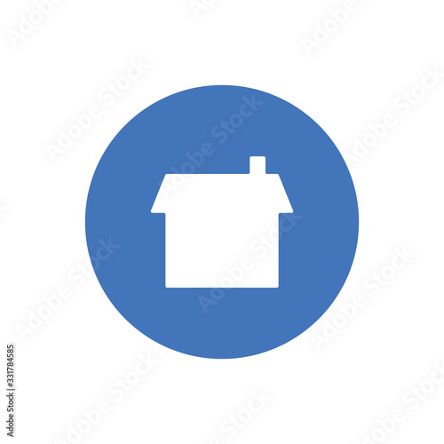 Stay at home vector icon. #Stayhome prevention campaign symbol.