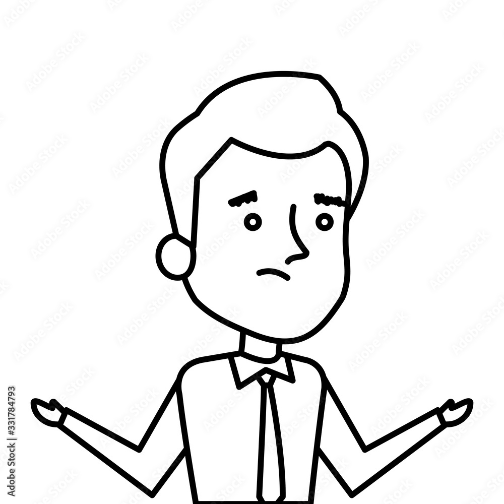businessman elegant avatar character icon vector illustration design businessman elegant avatar character icon vector illustration design