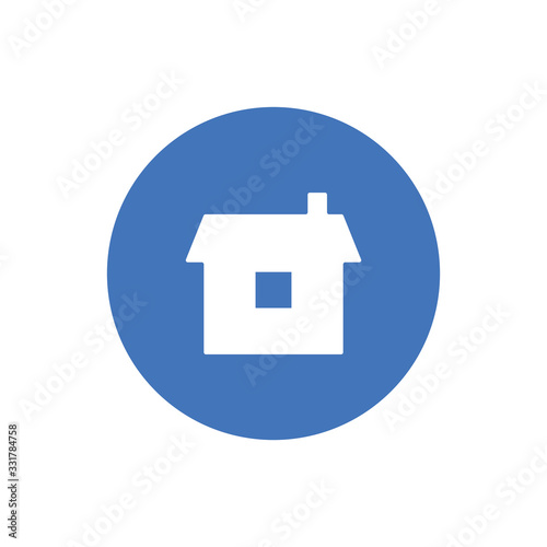 Stay at home vector icon. #Stayhome prevention campaign symbol.