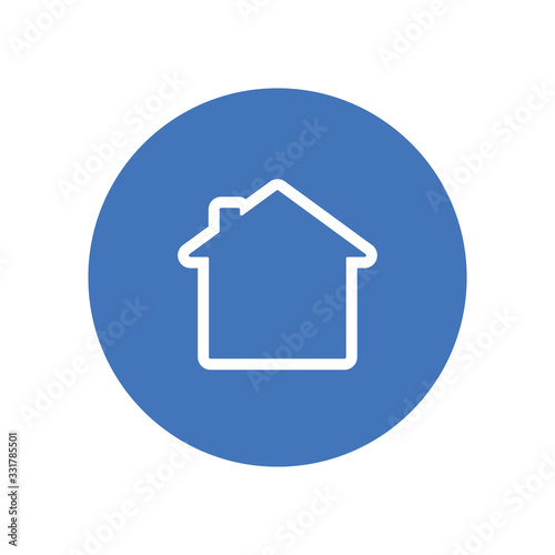 Stay at home vector icon. #Stayhome prevention campaign symbol.