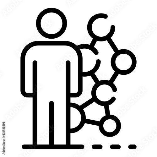 Life skill combination icon. Outline life skill combination vector icon for web design isolated on white background