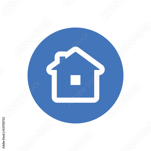 Stay at home vector icon. #Stayhome prevention campaign symbol.