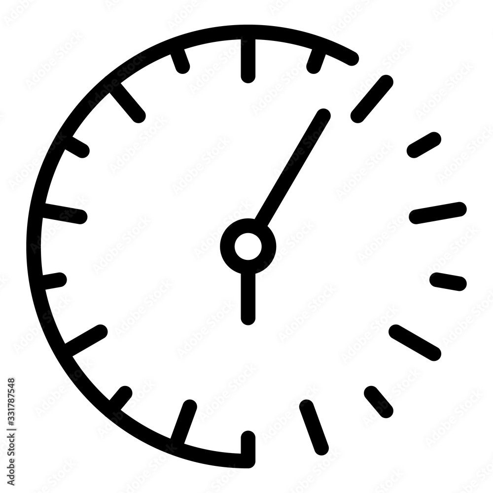 Analog watch repair icon. Outline analog watch repair vector icon for web design isolated on white background