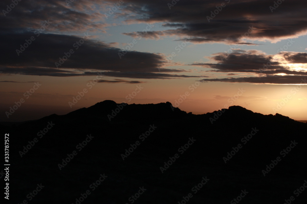 Pure sunset, after camping in the mountain. Pure sunset, after camping in the mountain.