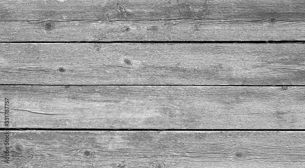 Old gray wooden board background. Old gray wooden board background.