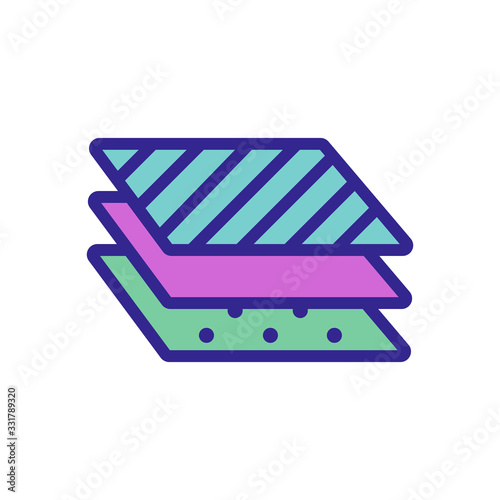 three different layers icon vector. three different layers sign. color isolated symbol illustration