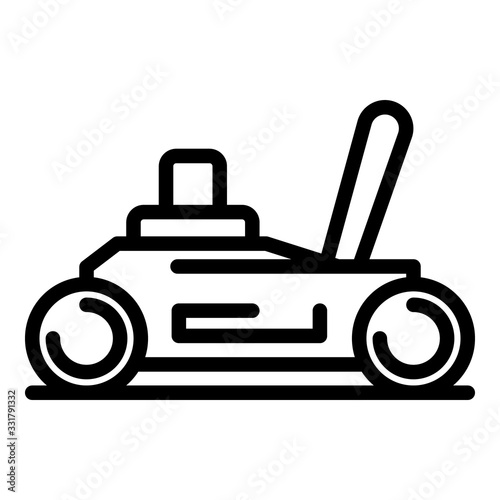 Car jack icon. Outline car jack vector icon for web design isolated on white background