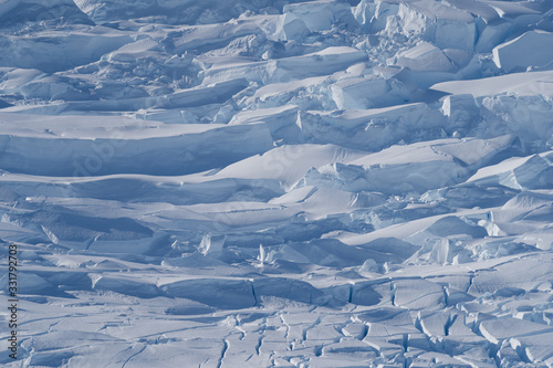 surface of a glaicer in Antarctica