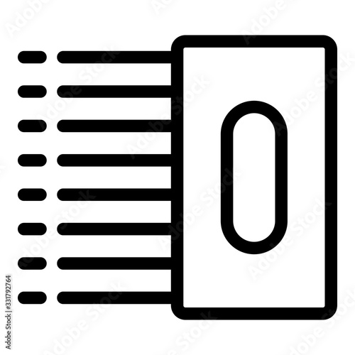 Tiler tool icon. Outline tiler tool vector icon for web design isolated on white background