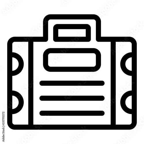 Tiler tool box icon. Outline tiler tool box vector icon for web design isolated on white background