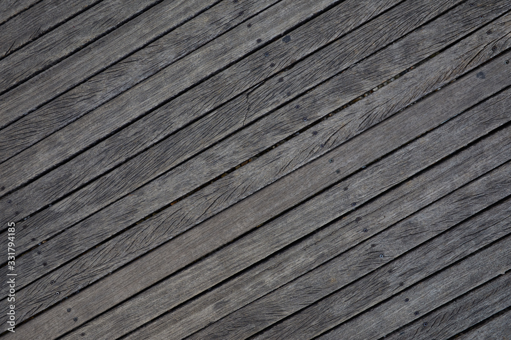 Wooden texture. Old terrace board. Background of old natural wooden dark empty deck with messy and grungy crack beech, oak tree floor texture inside vintage, retro perfect blank. Wooden texture. Old terrace board. Background of old natural wooden dark empty deck with messy and grungy crack beech, oak tree floor texture inside vintage, retro perfect blank.